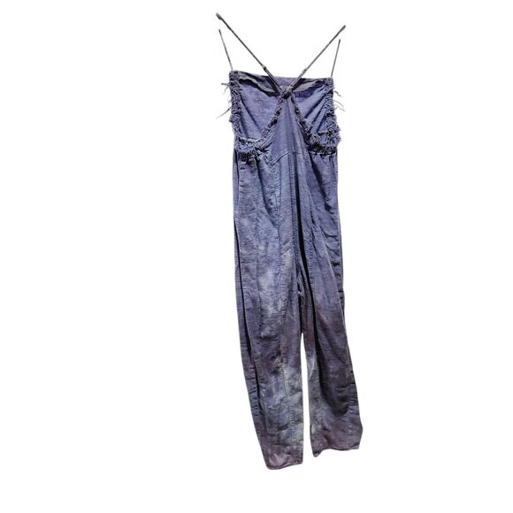 Out From Under Womens Brea Acid Wash Jumpsuit With Frayed Edges Size XS‎ UO - Picture 2 of 10